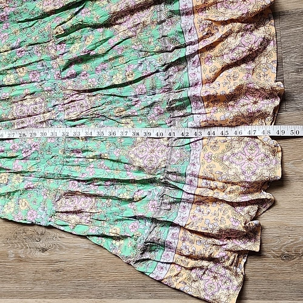 Billabong Green and Pink Floral Dress - Picture 4 of 14